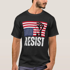 Camiseta Resistirse a la perturbación de la bandera estadou
