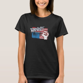 Camiseta Resistirse a la perturbación de la bandera estadou