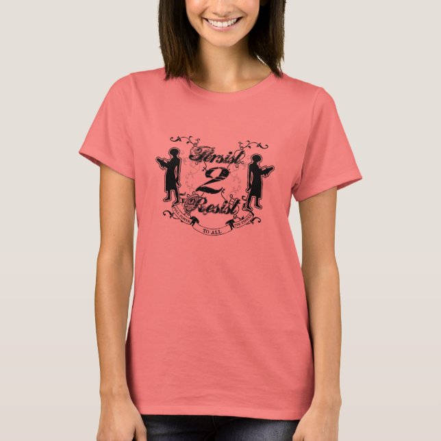 Camiseta resistsheba (Anverso)