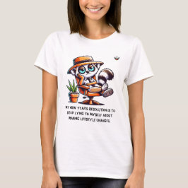 Camiseta Resolución honesta del Año Nuevo de las Mujeres