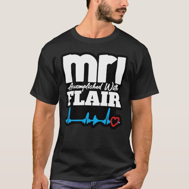 Camiseta Resonancia magnética obtenida con FLAIR (Anverso)