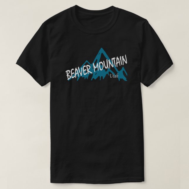 Camiseta Resort de Beaver Mountain Montañas (Diseño del anverso)