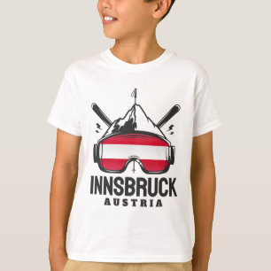 Camiseta Resort de esquí Innsbruck Austria Esquí retro