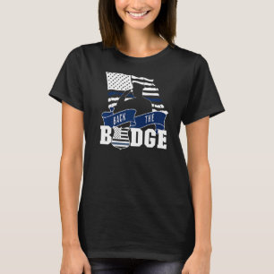 Camiseta Respaldar la insignia de los policías que apoyan a