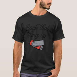 Camiseta Respaldar Unidad Flash de Datos USB Computadora M