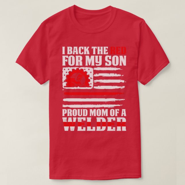 Camiseta Respaldo A La Orgullosa Madre Roja De Su Hijo Sold (Diseño del anverso)