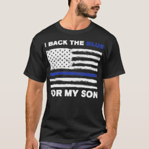 Camiseta Respaldo El Azul De Mi Hijo, Brillante Bandera De 