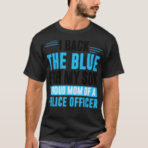 Camiseta Respaldo el azul para mi hijo orgulloso madre de u