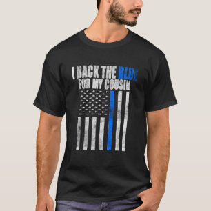 Camiseta Respaldo el azul para mi primo, delgada política d