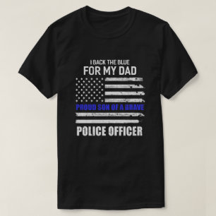 Camiseta Respaldo El Azul Por La Oficina Policial De Mi Pad