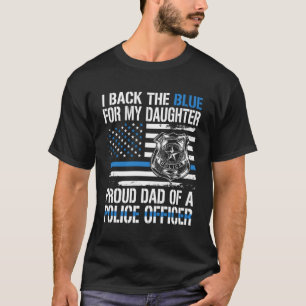 Camiseta Respaldo El Azul Por Mi Hija Orgullosa Oficina Pol