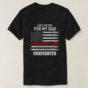Camiseta Respaldo El Rojo Para Mi Padre Orgulloso Hijo Bomb