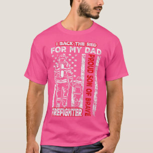 Camiseta Respaldo El Rojo Para Mi Padre Orgulloso Hijo Fa D