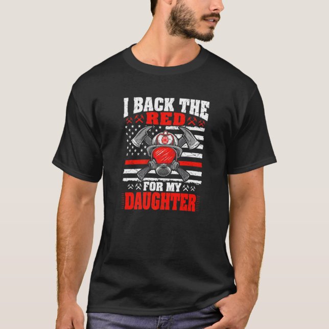 Camiseta Respaldo El Rojo Por Mi Hija Orgullosa Bombardeado (Anverso)