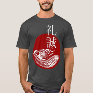 CAMISETA RESPECT AND HONESTY IN JAPANESE SYMBOLS, BUSHIDO V