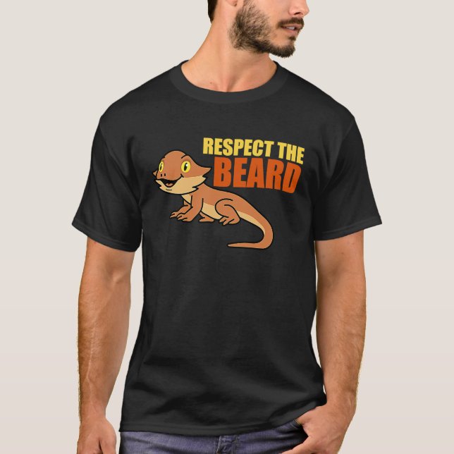 Camiseta Respect Beard Reptiles Bearded Dragon  Owner Graph (Anverso)