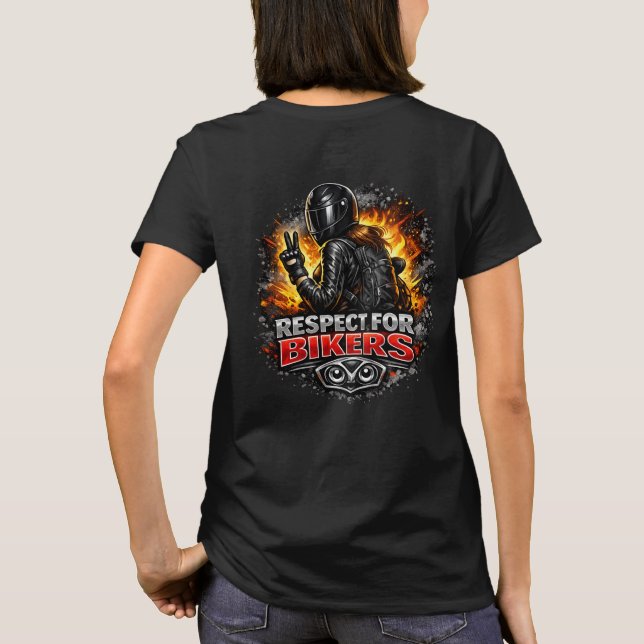 Camiseta Respect for bikers (Reverso)