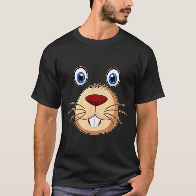 Camiseta Respect The Groundhog Day Funny Groundhog Face  (Anverso)