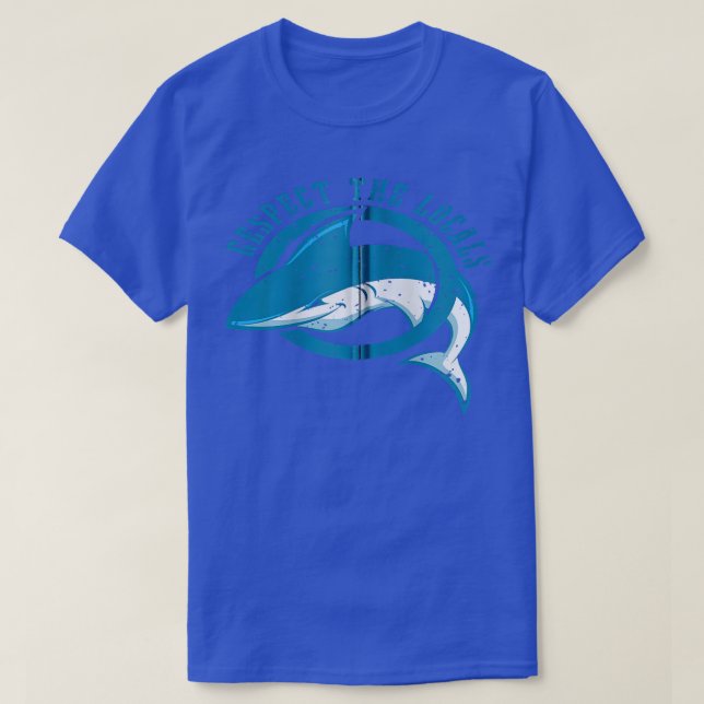 Camiseta Respect the Locals I Save the Sharks Ocean Beach R (Diseño del anverso)