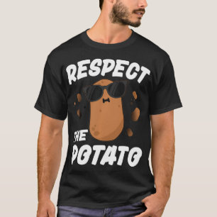 Camiseta Respect The Potato  For Kids Boys Men Funny Vegeta