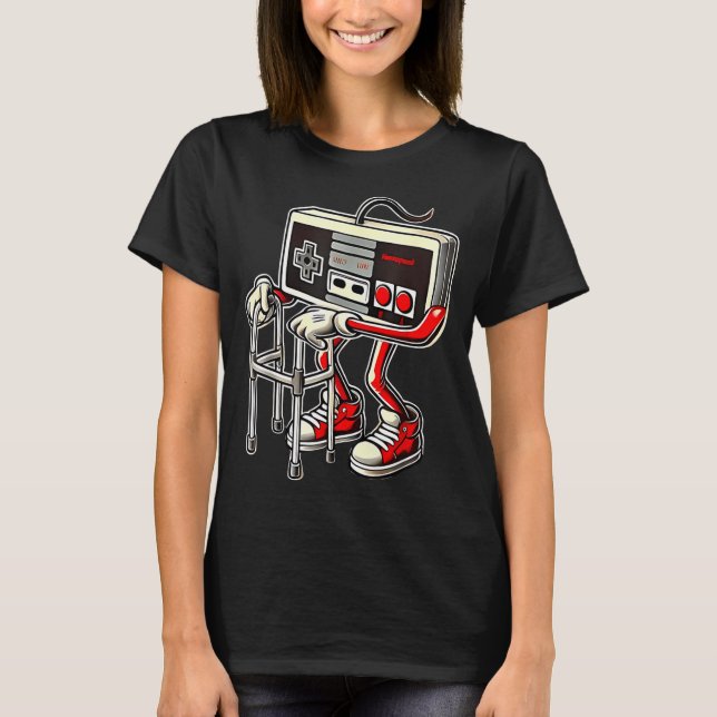 Camiseta Respect Your Elders Retro Gaming Funny Gamer Contr (Anverso)