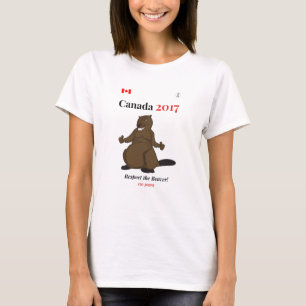 Camiseta Respecto del castor de Canadá 150 en 2017