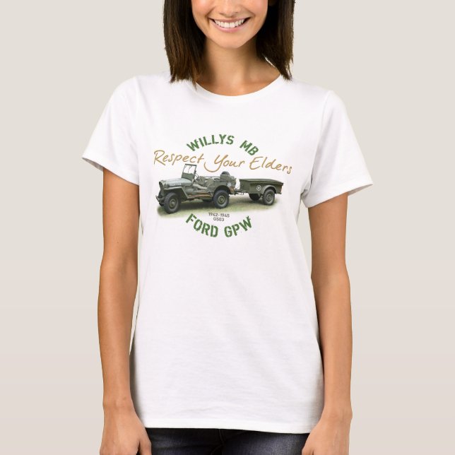 Camiseta Respecto del MB GPW sus ancianos - señoras (Anverso)