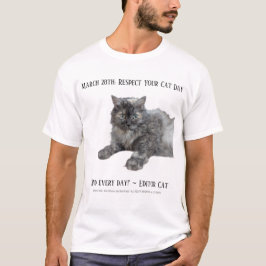 Camiseta Respeta a tu gato por RoseWrites