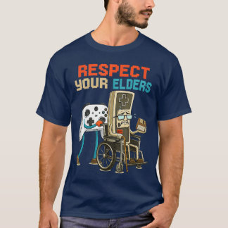 Camiseta Respeta a tus mayores Divertido juego retro de los