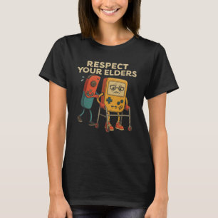 Camiseta Respeta a tus Mayores Juegos Retro Divertido Contr