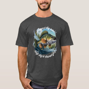 Camiseta Respeta El Lago Y Serás Recompensado