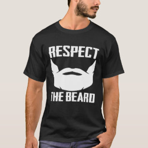 Camiseta Respeta La Barba Perilla Y Bigote Oso Gráfico