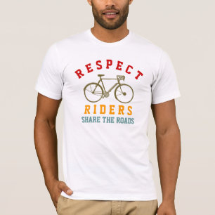 Camiseta respetar a los ciclistas