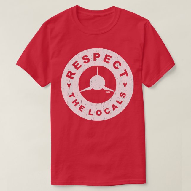 Camiseta Respetar A Los Locales (Diseño del anverso)