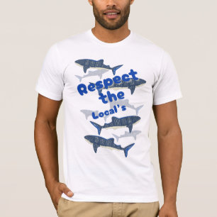 CAMISETA RESPETAR A LOS LOCALES, LA FAMILIA DE SHARK NADAND