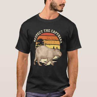 Camiseta Respetar A Los Niños De Capybara Hombres Mujeres C