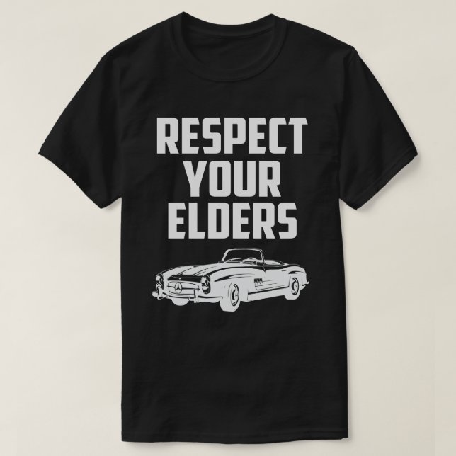 Camiseta Respetar a sus mayores MERCEDES BENZ SL (Diseño del anverso)