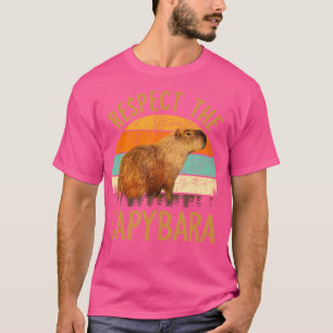 Camiseta Respetar al animal carpincho divertido amante de c