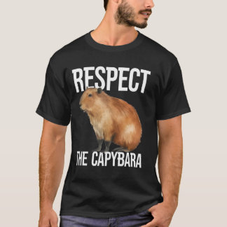 Camiseta Respetar Al Carpincho Animal Lindo Capibara Roedor