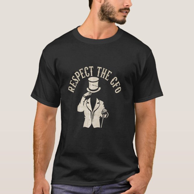 Camiseta Respetar al CFO Director Financiero Jefe (Anverso)