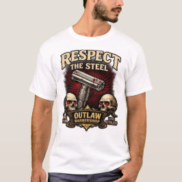 Camiseta Respetar el Acero – Diseño de Navaja de Doble Filo