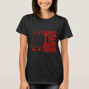 Camiseta Respetar el Día de la Marmota Retro Fiesta Festiva