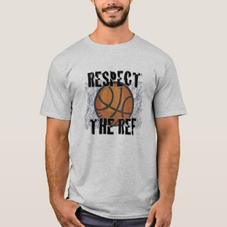 Camiseta Respetar el juego de baloncesto con referencia