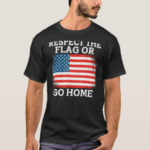 Camiseta Respetar la bandera o ir a casa Atlete Track a