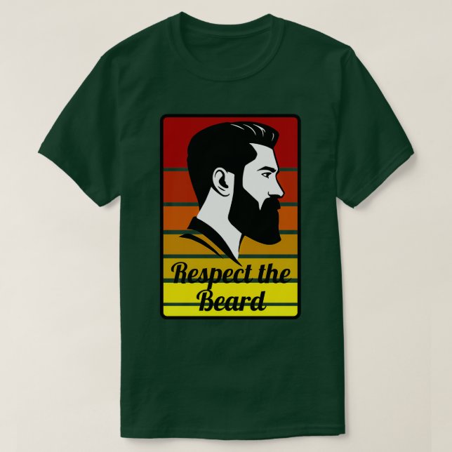 Camiseta Respetar la barba 5 (Diseño del anverso)