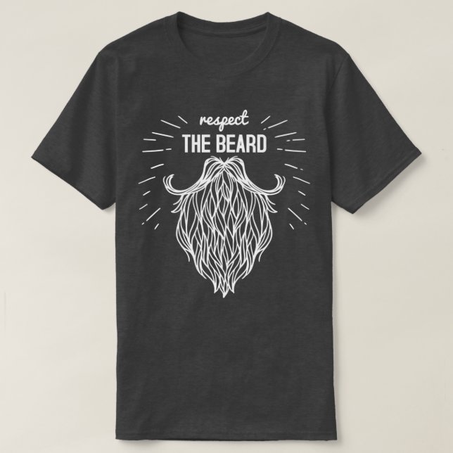 Camiseta respetar la barba 6 (Diseño del anverso)