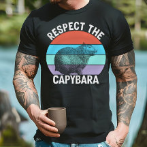 Respetar La Capybara Amante De Capybara Divertido