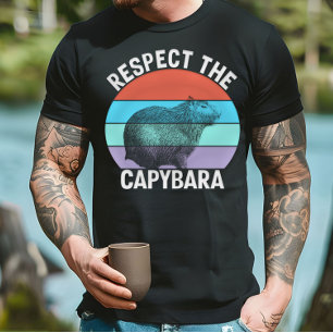 Camiseta Respetar La Capybara Amante De Capybara Divertido