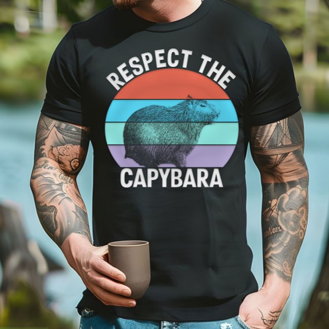 Camiseta Respetar La Capybara Amante De Capybara Divertido (Subido por el creador)