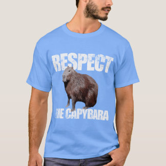 Camiseta Respetar la capybara animal capybara divertido